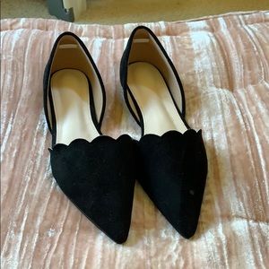 scalloped flats